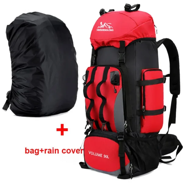90L Waterproof Hiking Backpack - Large Capacity Rucksack for Outdoor Adventures - Image 9