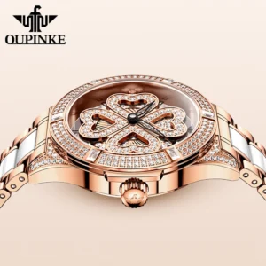 OUPINKE 3279 Luxury Women’s Diamond Quartz Watch