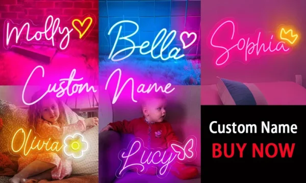 Dimmable Happy Birthday LED Neon Wall Light - Image 13