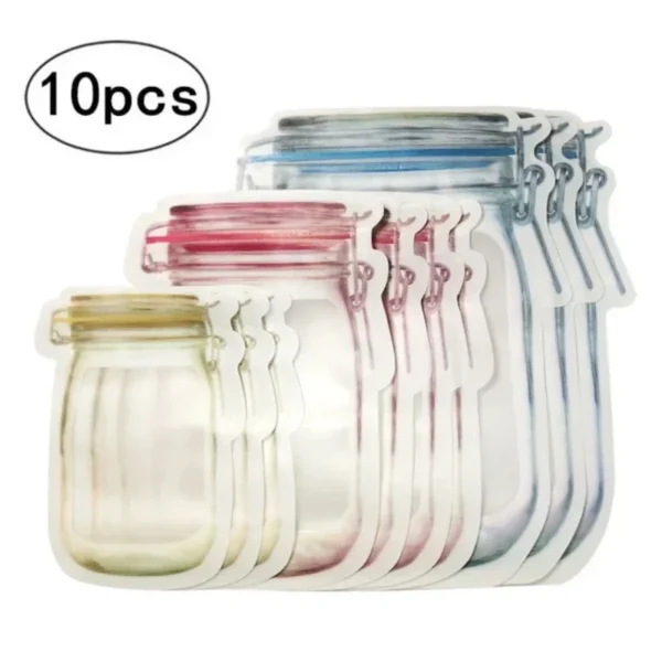 Reusable Mason Jar Ziplock Storage Bags – 2025 - Image 7