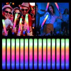 30Pcs Colorful LED Glow Sticks for Parties & Events
