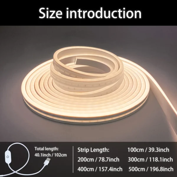 Smart Touch Neon LED Light Strip – Dimmable & Waterproof - Image 7