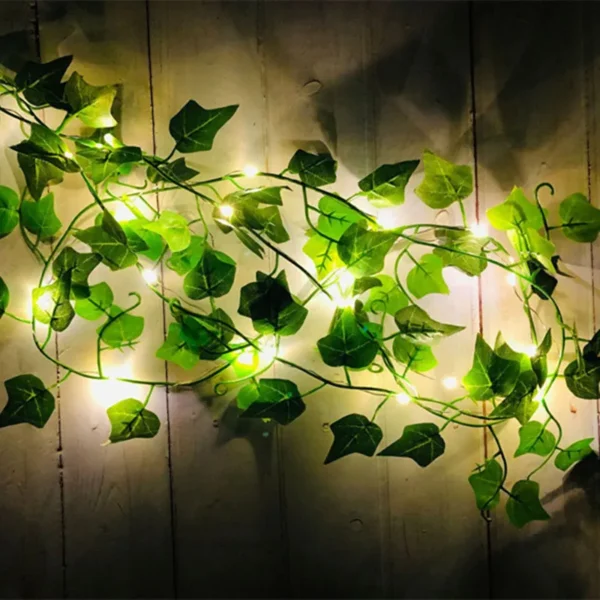 Maple Leaf LED String Lights – 2M/5M/10M Fairy Garland - Image 4