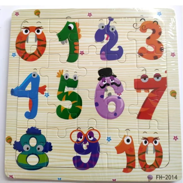 20-Piece Wooden 3D Animal & Vehicle Jigsaw Puzzle - Image 9