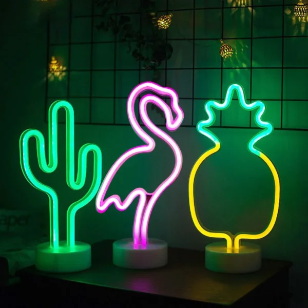 LED Neon Night Light – Flamingo, Unicorn & More - Image 6