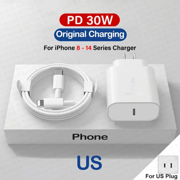 Apple 30W USB-C Fast Charger & Lightning Cable – MFi - Image 16