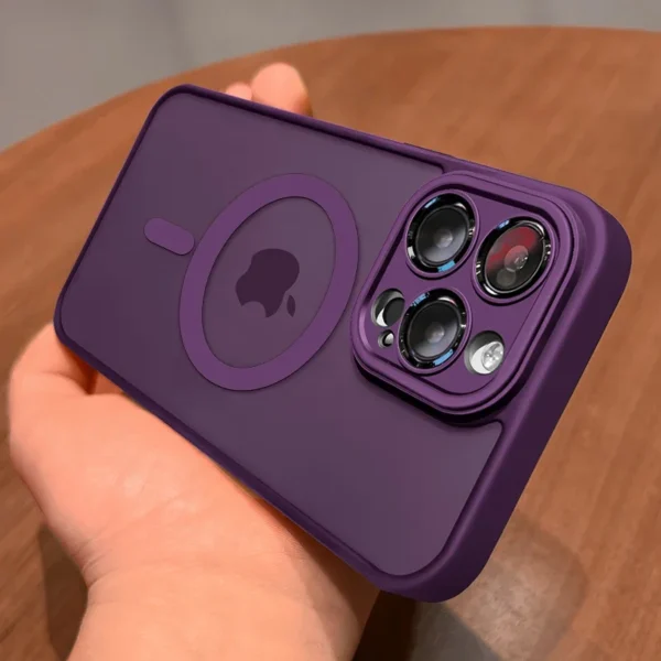 Magnetic Matte Shockproof Case for iPhone 12–17 Pro Max - Image 7