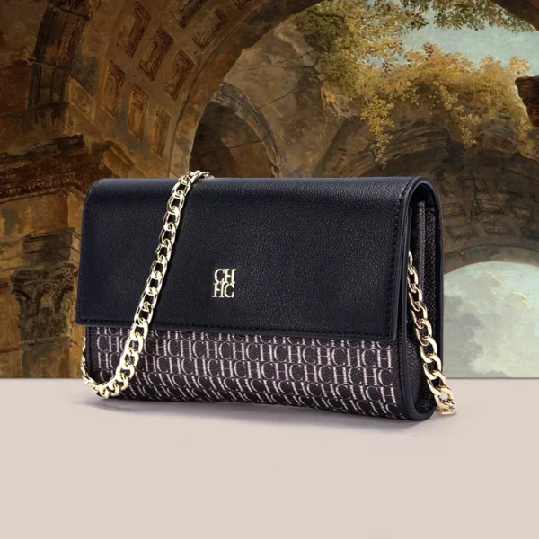 Women’s Minimalist PU Shoulder Bag with Chain Strap - Image 8