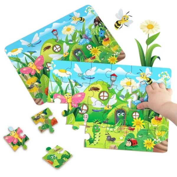Kids Cartoon Animal Jigsaw Puzzle Montessori Toy - Image 16