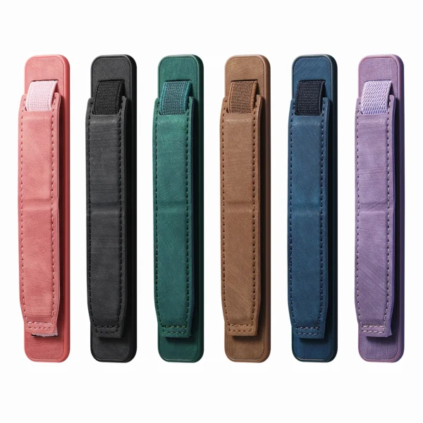PU Leather Phone Strap Stand – Universal Grip Holder - Image 3