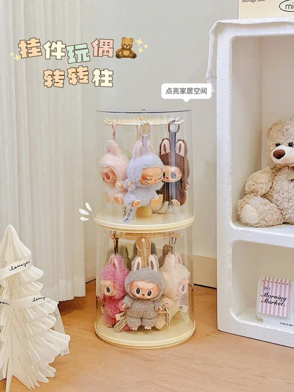 360° Rotating Transparent Display Box for Collectibles - Image 24