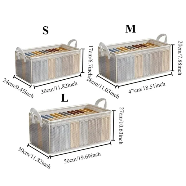 Clear Foldable Clothes Storage Box for Wardrobes - Image 6