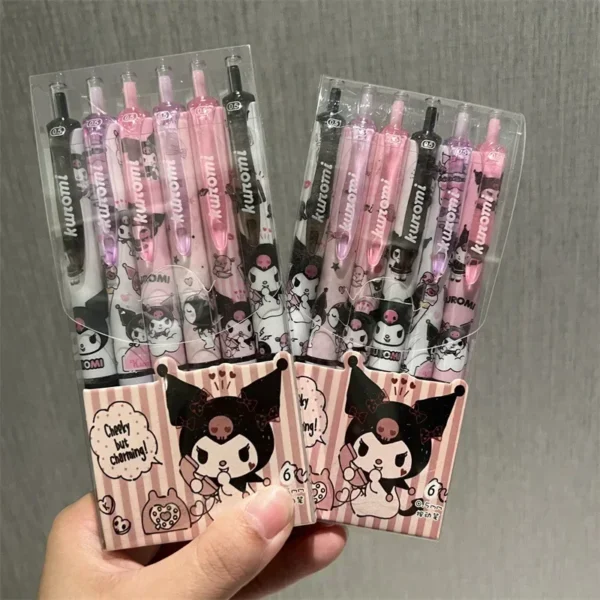 Sanrio 6pcs Gel Pen Set 0.55mm Cute Cartoon Design - Image 16