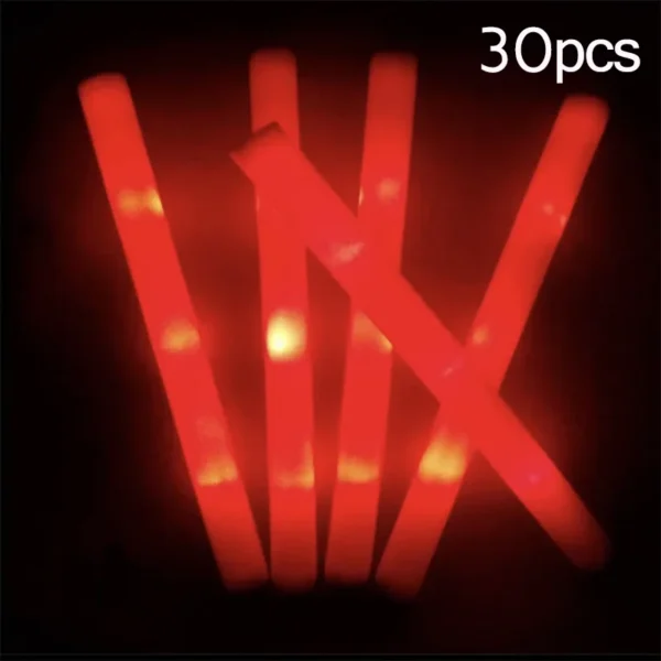 30Pcs Colorful LED Glow Sticks for Parties & Events - Image 12