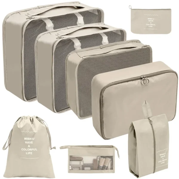 7-10 Pcs Travel Organizer Packing Cubes Set – Durable & Compact - Image 20