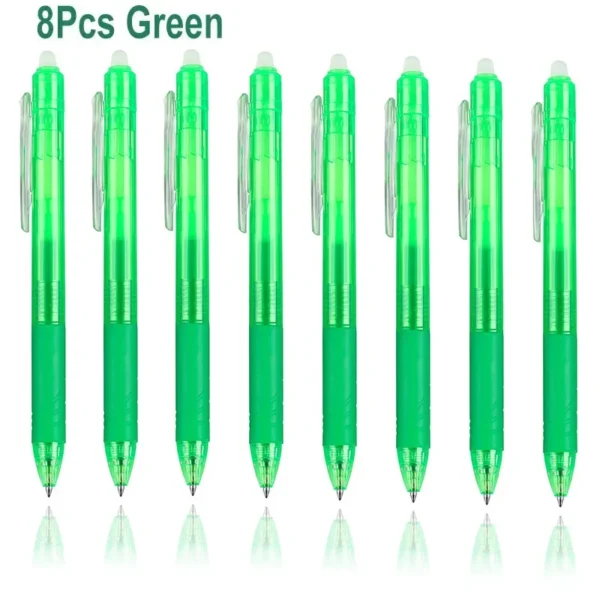 8-Color 0.7mm Retractable Erasable Gel Pen Set - Image 28