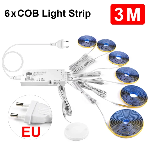 Rybakov COB LED Strip Touch Light 320 LEDs/m – Warm/Neutral - Image 8
