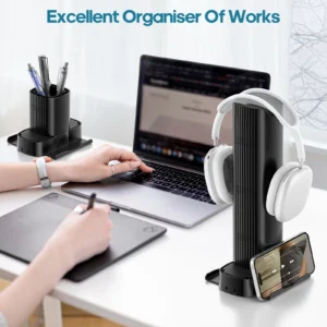 KDD 4-in-1 Headphone & Phone Stand with Pen Holder