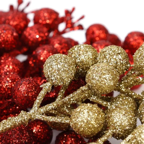 Christmas Glitter Berry Branches – 23.5cm Party Décor - Image 5