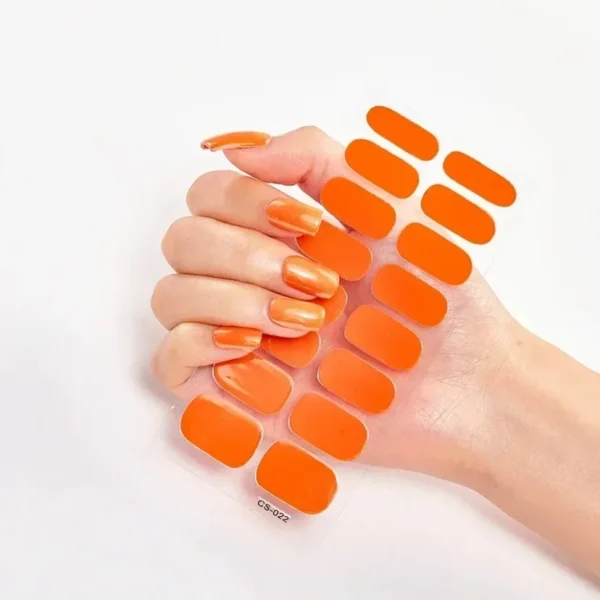 16Tips Long-Lasting Gel Nail Stickers – Full Coverage Wraps - Image 2