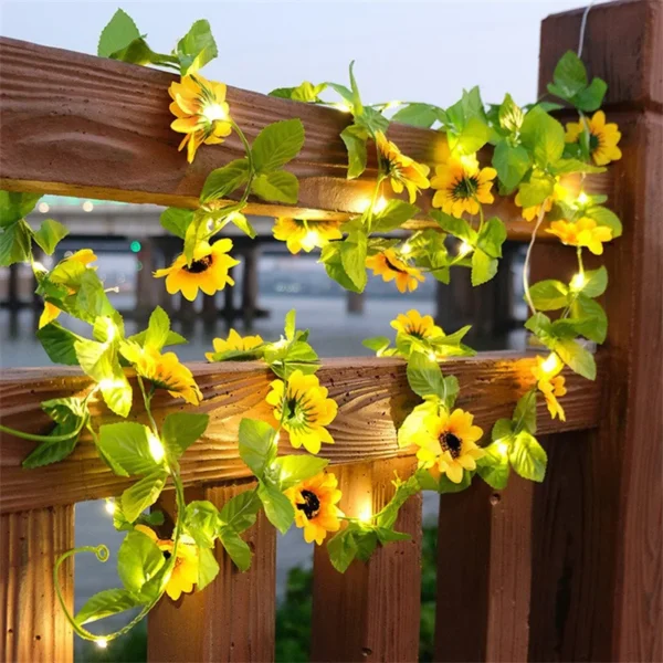 Maple Leaf LED String Lights – 2M/5M/10M Fairy Garland - Image 6