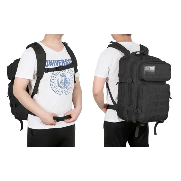 45L Tactical Backpack Molle Assault Rucksack for Hiking & Fitness - Image 6