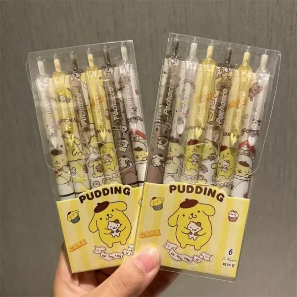 Sanrio 6pcs Gel Pen Set 0.55mm Cute Cartoon Design - Image 14