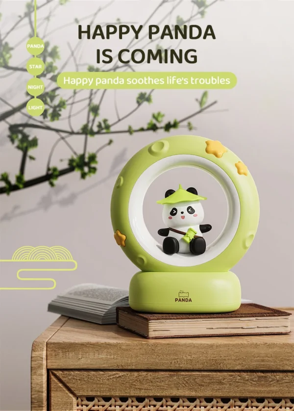 Cute Animal Moon Night Light – USB Rechargeable Lamp - Image 27