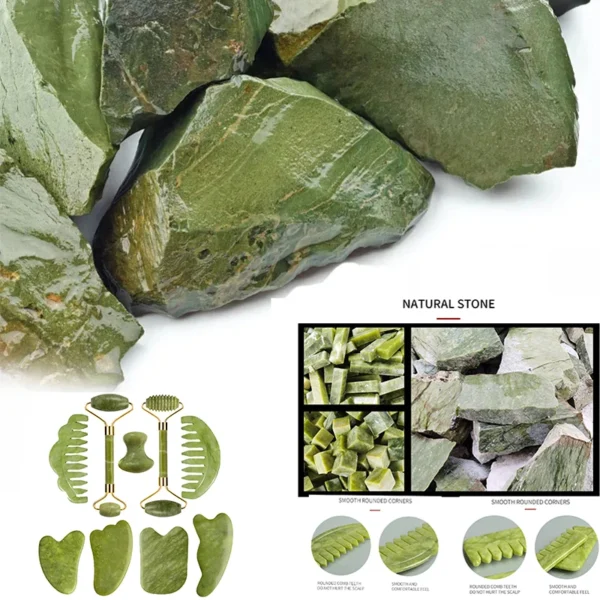Natural Jade Roller & Gua Sha Massage Set - Image 30