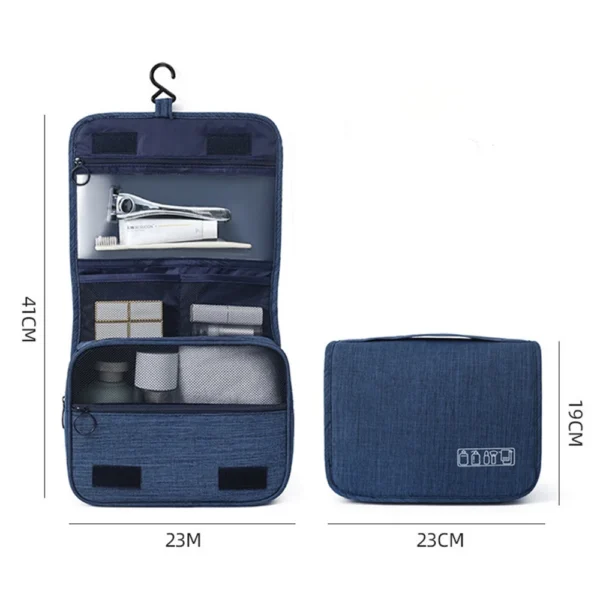 Large Capacity Waterproof Toiletry & Makeup Bag with Hook - Image 6
