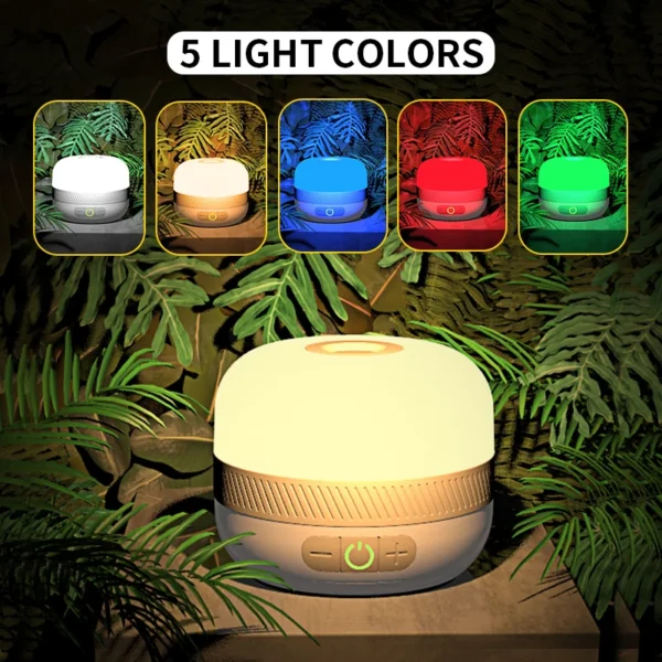 LV10 Outdoor LED Camping Flashlight 230 Hours Rechargeable Camping Lantern with Magnet Lighting Fixture Portable Emergency Light - Image 3
