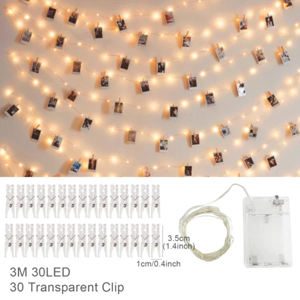 Photo Clip Light Banner – Party & Celebration Decor - Image 7