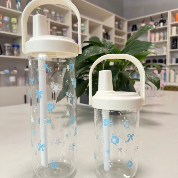 Cute Leakproof Straw Water Bottle 500/800ml - Image 9