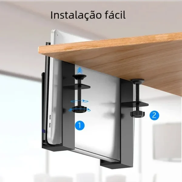 Aluminum Laptop & Tablet Stand | Desk Organizer & Charging Tray - Image 3