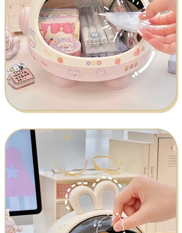 Cute Desktop Storage Box – Kawaii Desk Organizer for Girls - Image 15