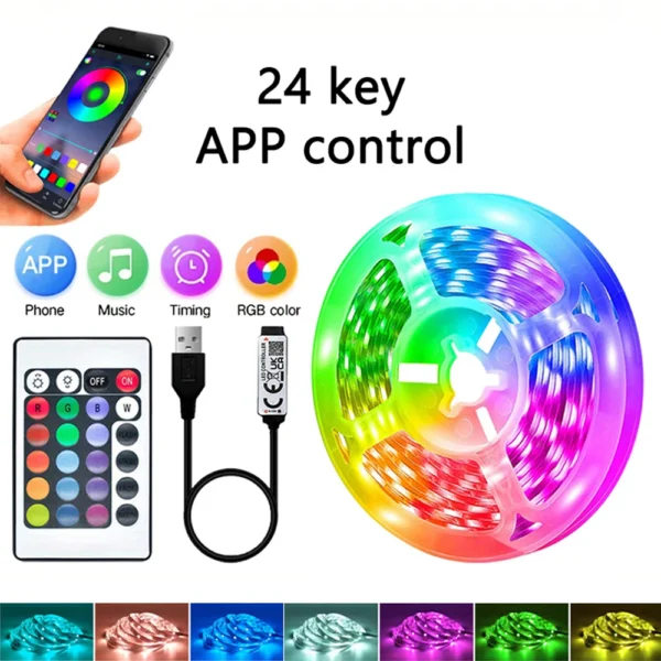 40M RGB LED Strip Lights with App & Remote Control - Image 9