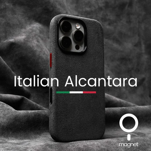 Magnetic Alcantara Case for iPhone 16 Pro Max – YMW Luxury - Image 2