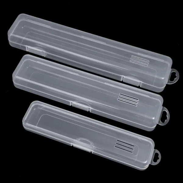 Transparent Makeup Brush & Storage Box with Cover - Image 6