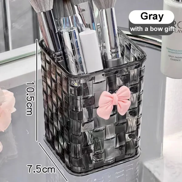 Clear Acrylic Makeup Brush & Cosmetic Storage Organizer - Image 11