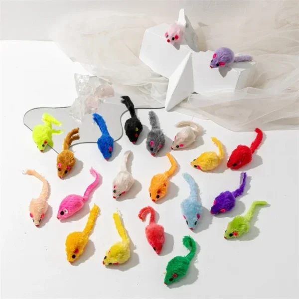 Interactive Catnip Cat Mouse Toys – 3 to 200 Pcs Set - Image 7