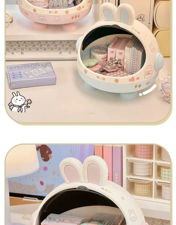Cute Desktop Storage Box – Kawaii Desk Organizer for Girls - Image 17