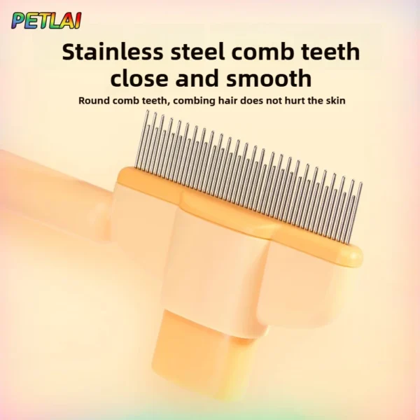 Self-Cleaning Cat & Dog Comb – Flea & Hair Removal Brush - Image 4