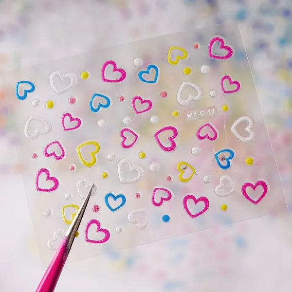 30 Sheets 3D Nail Stickers Flowers & Butterfly Designs - Image 5