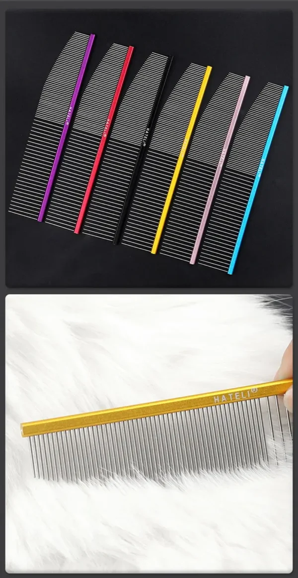 Ultra-Light Pet Comb – Premium Aluminum Grooming Tool - Image 23
