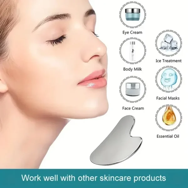 Ice Face Roller & Gua Sha Set – Skin Care Tools - Image 6