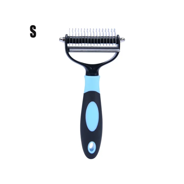 2-Sided Pet Deshedding Brush – Dog &Cat Grooming Tool - Image 7