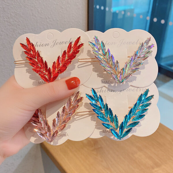 Luxury Crystal V Shape Hair Clip for Women & Girls - Image 17