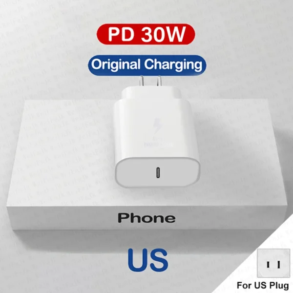 Apple 30W USB-C Fast Charger with Lightning Cable – Quick Charge - Image 14