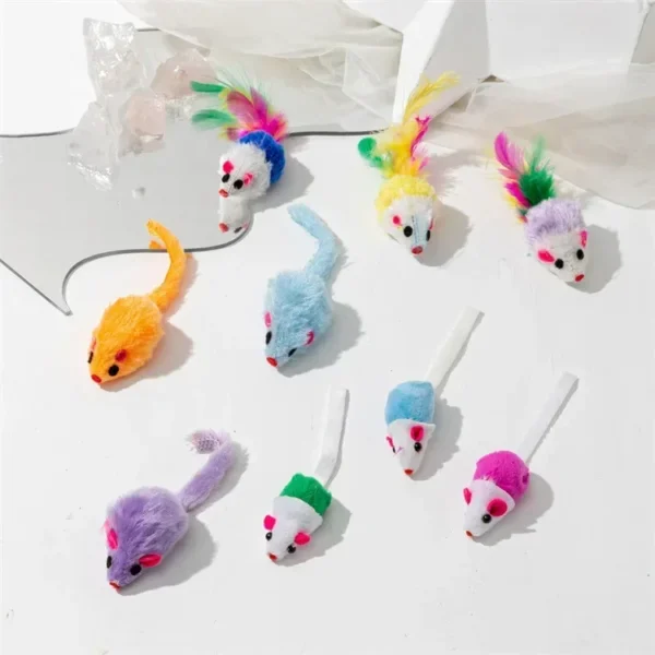 Interactive Catnip Cat Mouse Toys – 3 to 200 Pcs Set - Image 10