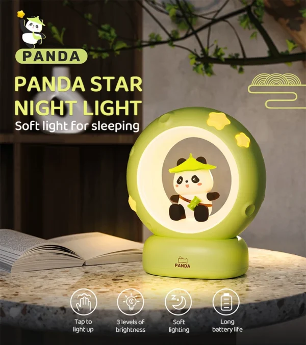 Cute Animal Moon Night Light – USB Rechargeable Lamp - Image 25